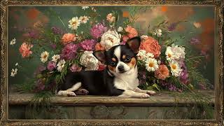 Gallery Nights: 12 Hours of Dog Portraiture & Melodic Piano (4K Loop) screenshot 5