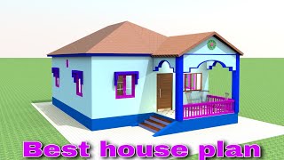 24 by 36 house plan | Indian style beautiful village house plan house? 24*36 घर का नक्शा