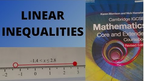Linear Inequalities|Cambridge|IGCSE@mathpark8023