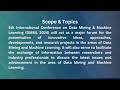 5th International Conference on Data Mining & Machine Learning (DMML 2024)