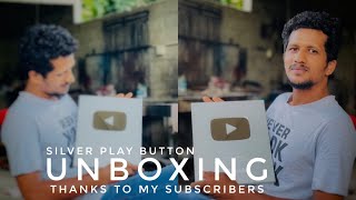 youtube silver play button unboxing:2024/ thanks to my subscribers/#silver #playbutton #unboxing