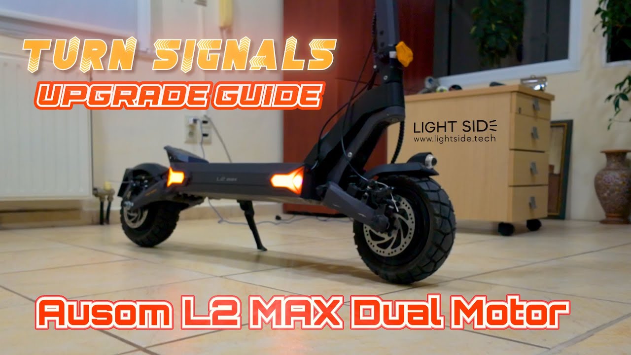 Custom front turn signals creation for Ausom L2 MAX Dual Motor scooter | step-by-step tutorial