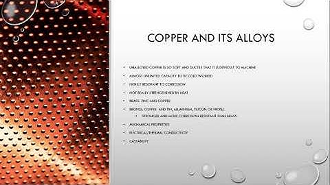 Types of metal alloys (non-ferrous) | Engineering Fundamentals