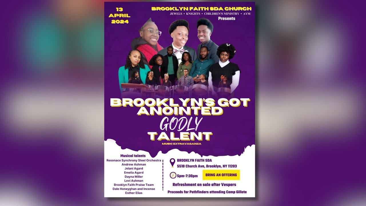 Brooklyn's Got Anointed Godly Talent || Brooklyn Faith Online || April 13th, 2024