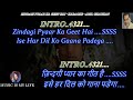 Zindagi Pyar Ka Geet Hai Male Karaoke With Scrolling Lyrics Eng ह द 