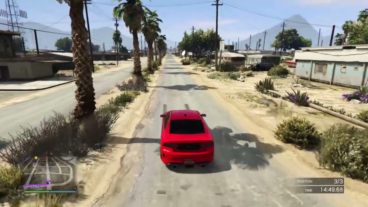 GTA 5 Low grip chargers quarter mile race 💨💨‼️