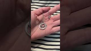 TIFFANY/ティファニー SV925/メタル 1837 インターロッキング サークル ペンダント/ネックレス[g658-11］リユースジュエリー