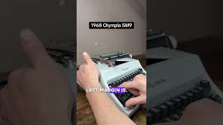 How to use all functions on a 1968 Olympia SM9 vintage portable typewriter
