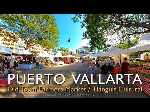 Old Town Farmers Market Puerto Vallarta Full Tour (07/12/2019) Tianguis Cultural en Viejo Vallarta