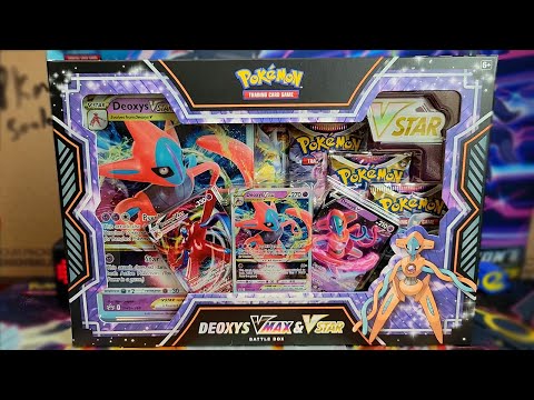  Pokemon TCG: Deoxys VMAX VSTAR Battle Box : Toys & Games