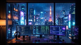 Cyberpunk Coding Music ⚡ 2 Hours of Deep Focus & Productivity
