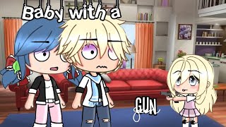 Baby with a gun | Part 1 | Gacha life MLB AU | Miracle cookies