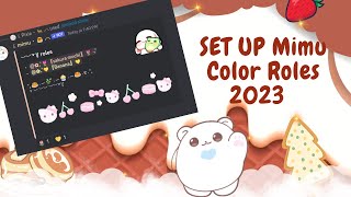 How to Set up Color Roles with Mimu | 2023