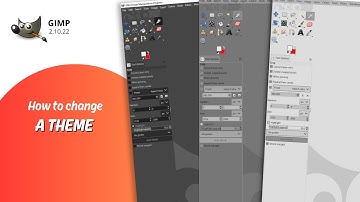 How to change a theme in GIMP.