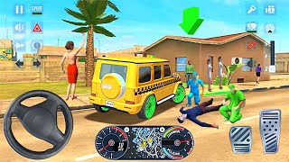 운전 Mercedes JEEP Taxi Cab 🚖🏃‍♂️ Miami VIP Client Man - Taxi Sim 2020 오프라인 시뮬레이터 게임 screenshot 4