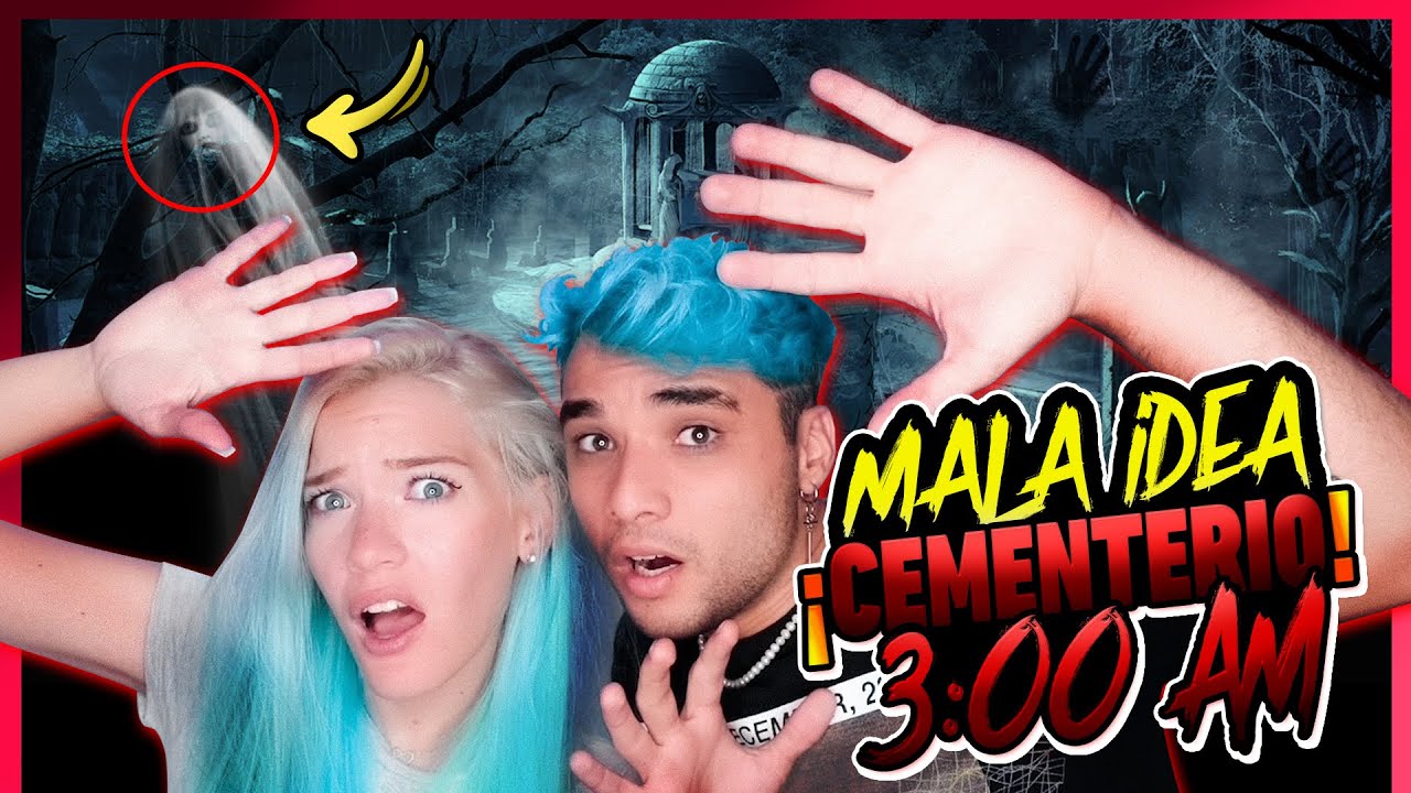 REACCIONANDO a FANTASMAS de TIKTOK 3:00 AM 😰👻 en un CEMENTERIO 💀 | Mari ...