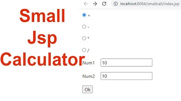 Small Jsp Calculator