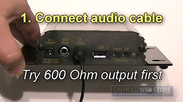 How to Install / Connect an On Hold Music & Message Player to a Telephone System
