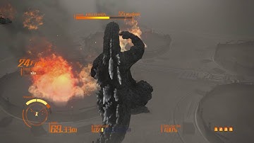 Godzilla ps4: Godzilla (vapor breath and normal route) longplay