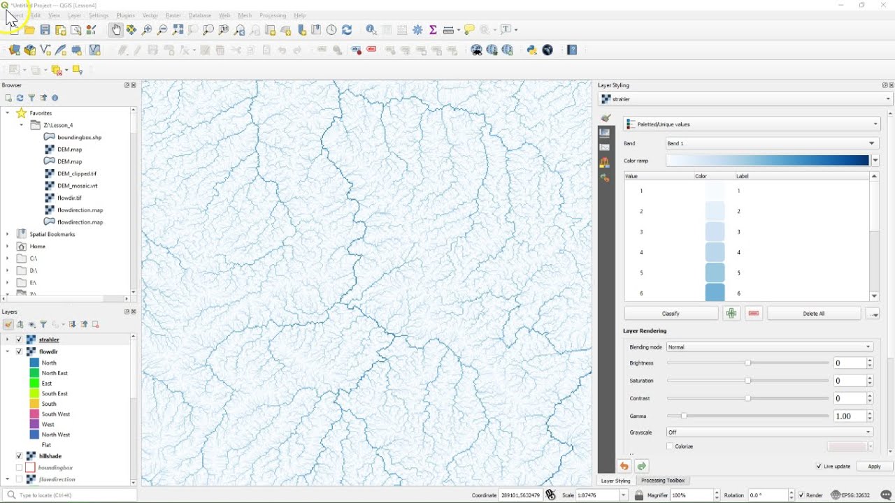 Complete Updated Workflow Stream and Catchment Delineation in QGIS