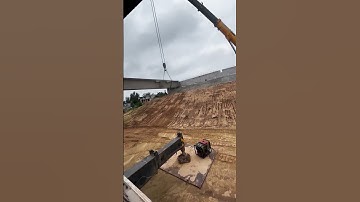 Cranes fix the bridge at both ends- Good tools and machinery make work easy