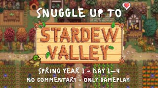 Stardew Valley Modded Playthrough | Spring Year 1 ~ Days 1-4 (Non Commentary)