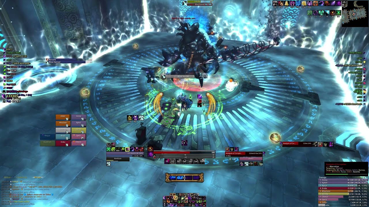 Avast vs Heroic Norushen - Zevoa (Demonology Warlock) PoV