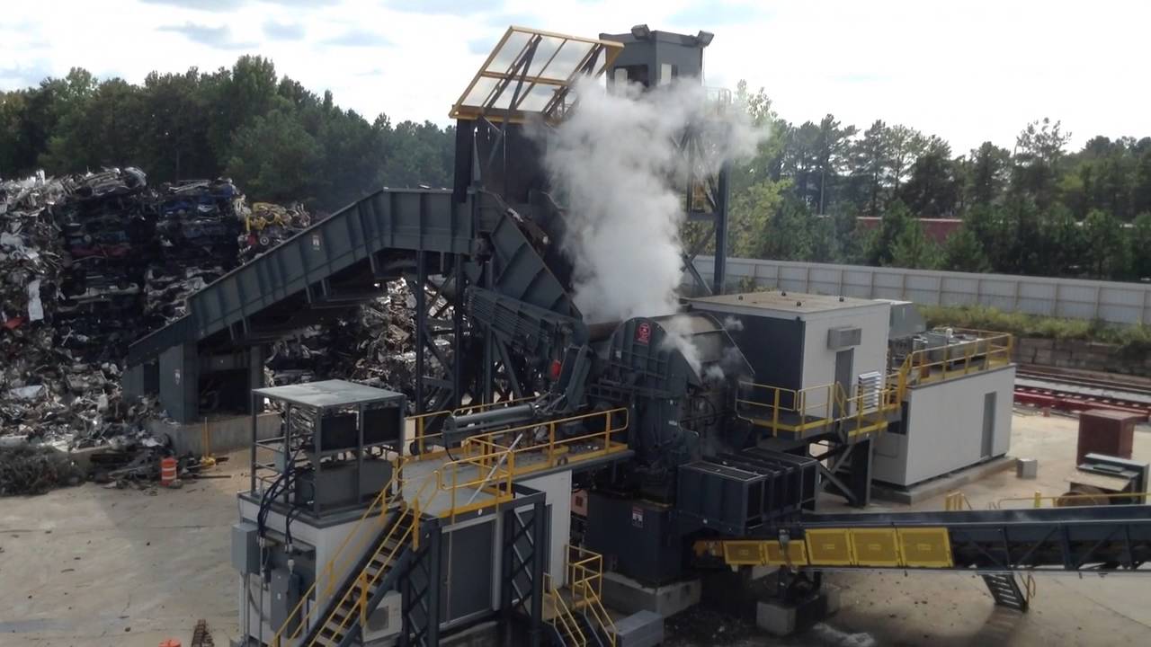 Auto and scrap metal shredding Atlanta YouTube
