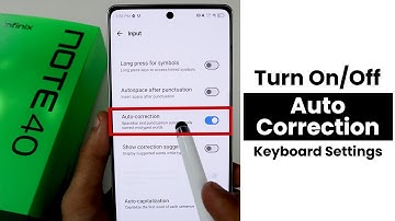 Turn On/Off Auto-Correction In Infinix Note 40 | Keyboard Settings