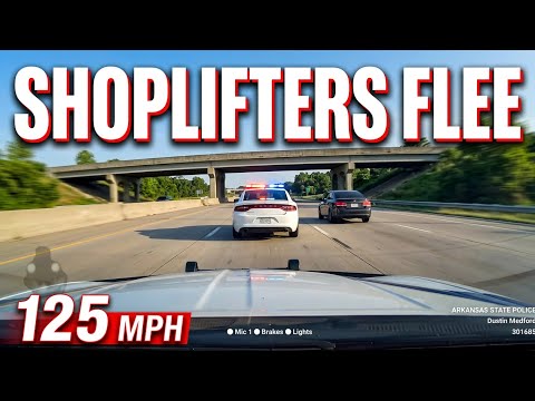 Arkansas Trooper Responds To Fleeing ShopLifters