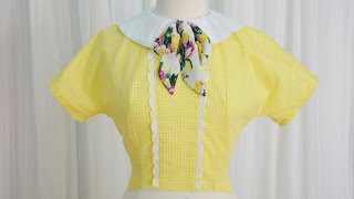 Making a 1950s Dress / Yellow Gingham, Part One