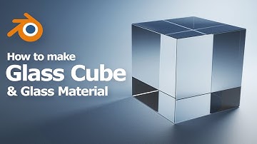 How to make Blender glass cube with transparent glass material using Principled BSDF node