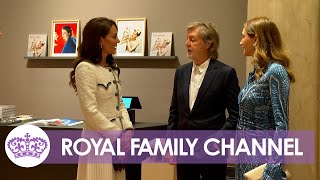 Princess Kate Meets Paul McCartney At ReOpening of National Portrait Gallery