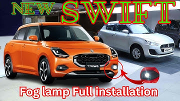New Swift fog lamp installation | Maruti Suzuki genuine accessories | new swift zxi 2024 | price |