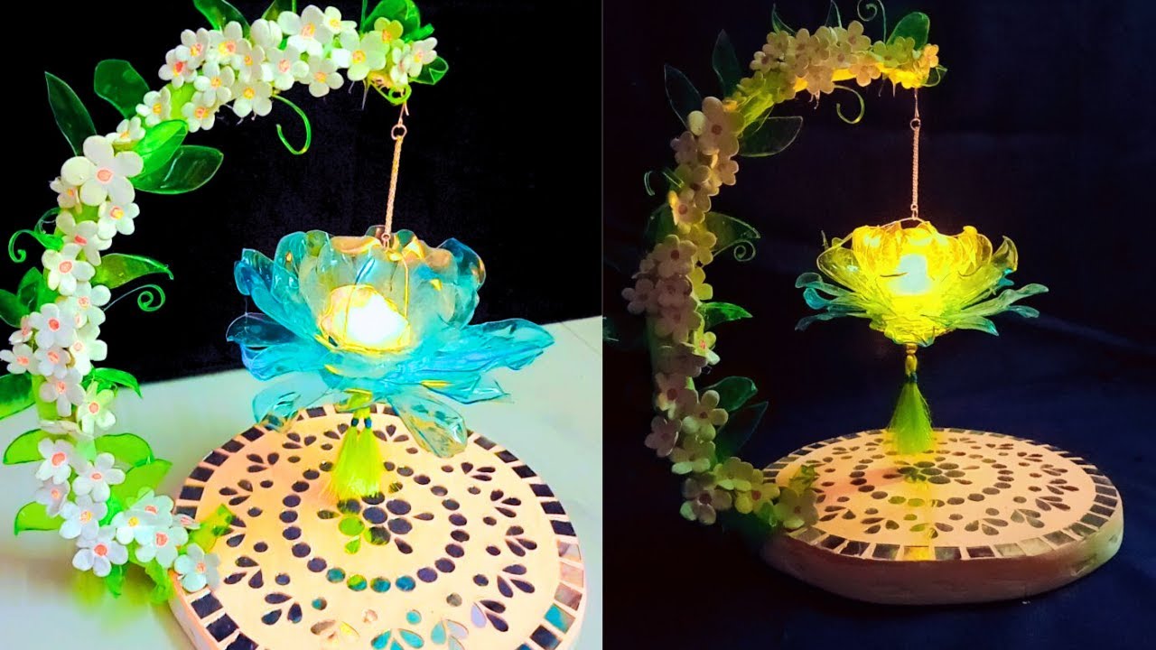 Diy Plastic Bottle Candle Holder Plastic Bottle se Candle Holder Kaise Banaye Home