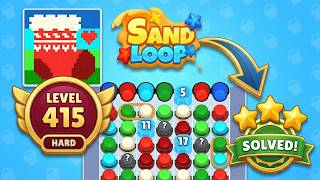 🏖️ Sand Loop Level 415 Walkthrough (Hard Level) | Quick Solution! 🧠📱