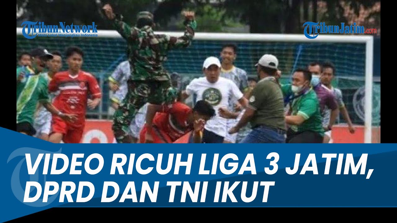Detik-detik Ricuh Persekap Pasuruan vs AFA Syailendra, DPRD dan TNI Ikutan