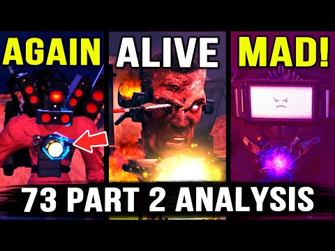 G-MAN RAN AWAY AGAIN💀 Skibidi Toilet 73 Part 2 Analysis - All Secrets & Easter Eggs | Theory & Lore