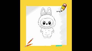 Labubu Sketch | Cute Monster Bunny Drawing with Creative Tracing | Mr.Tracerr