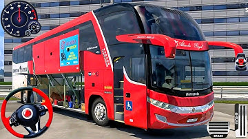 Real Double Decker Bus Simulator - Extreme City Routes Bus Driving - Bus Game Android Gameplay