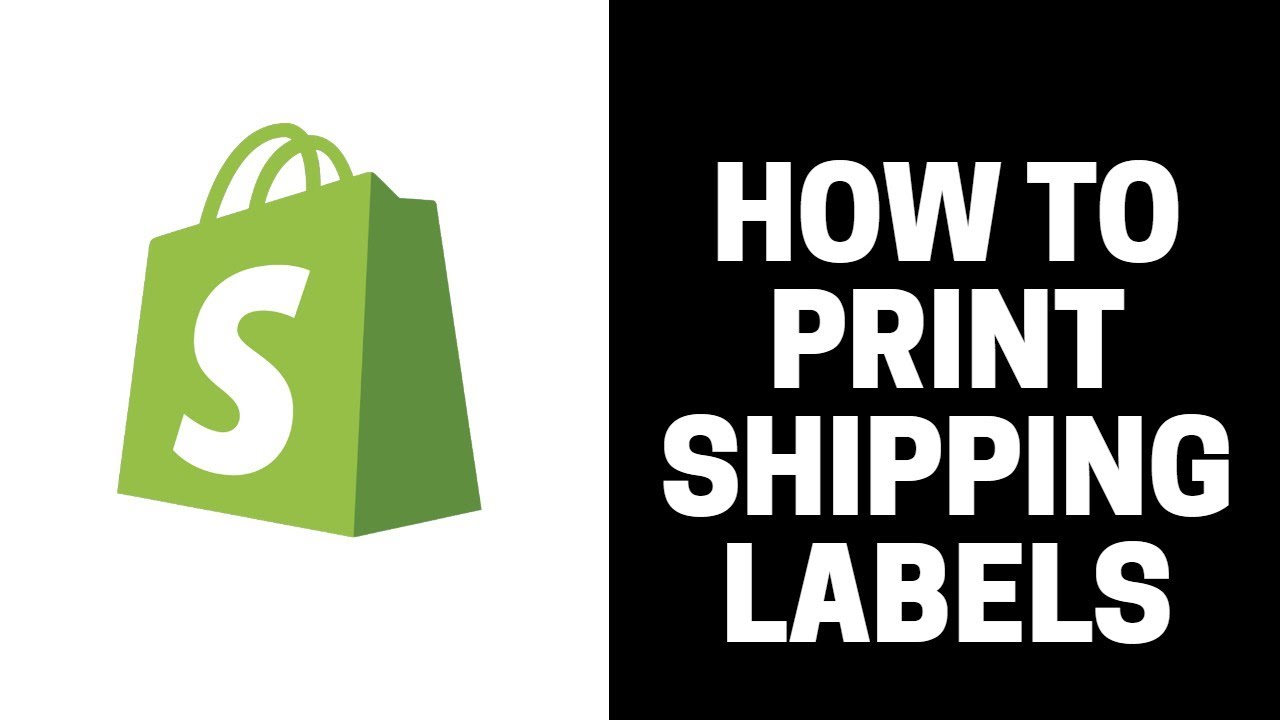 How To Print Shipping Labels On Shopify YouTube How To Print Shipping Labels On Shopify YouTube