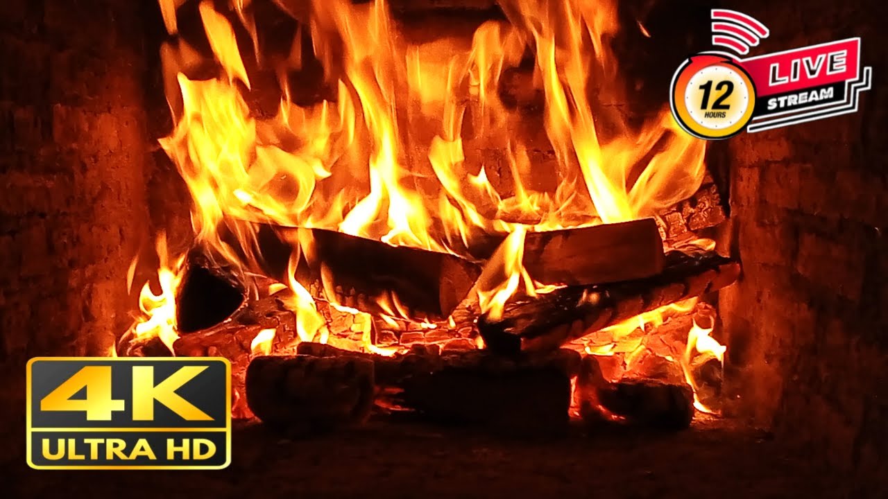 🔥 Cozy Fireplace Ambience | Relaxing Crackling Fire Sounds in 4K - YouTube