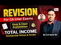 CA Inter Tax Revision 📊 Residential Status &amp; Scope of Total Income Explained Clearly ✍️📘