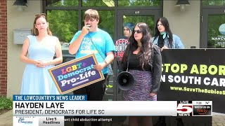 VIDEO: Group protests over Rep. Mace’s abortion pill comments