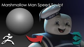 Marshmallow Man, Zbrush timelapse