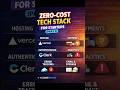 Zero Cost Tech Stack for Startups (Part 2) 🚀 #shorts #codewithmishu