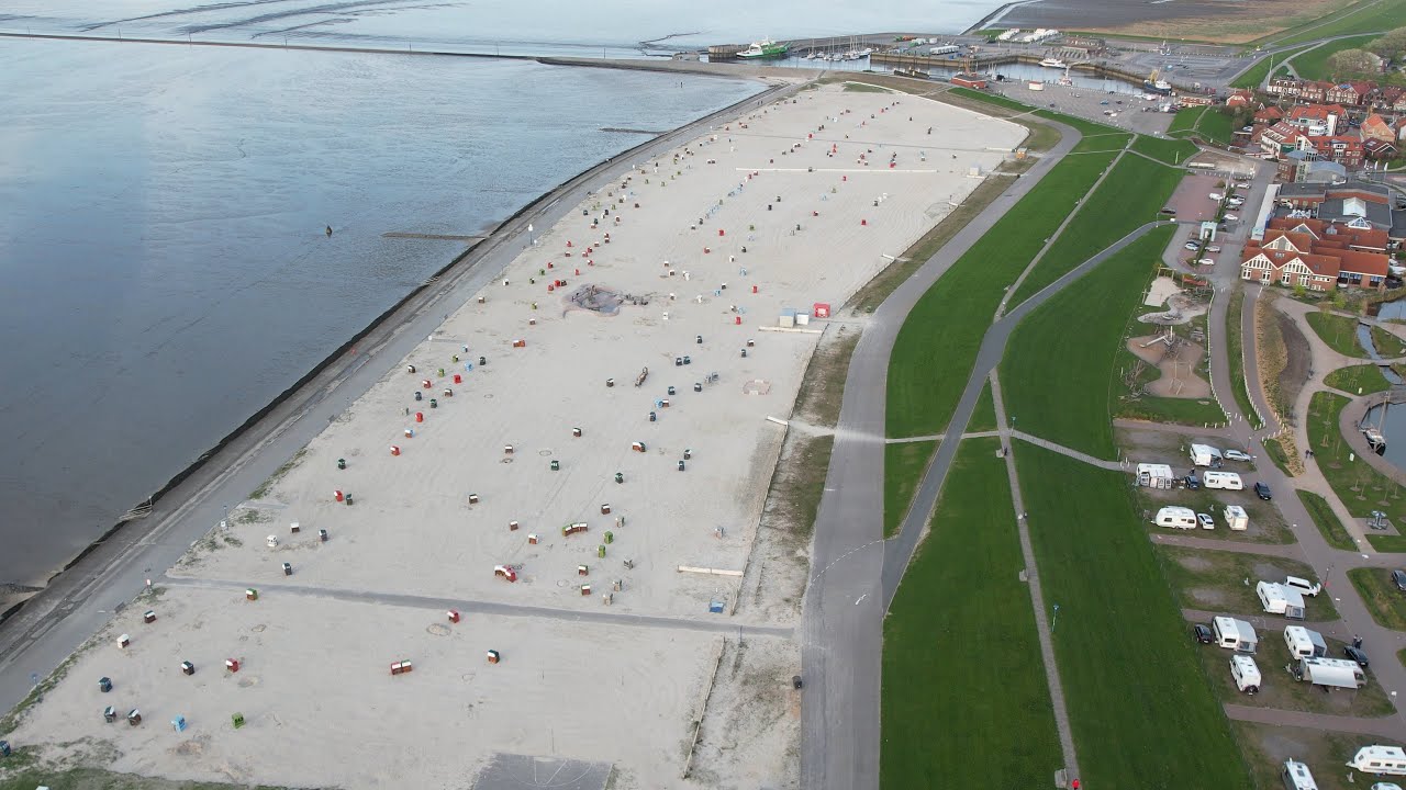 Nordsee #Neuharlingersiel 2025. Ins Wasser gehen, ohne Nass zu werden. Noch nie gesehen. 4K #Footage