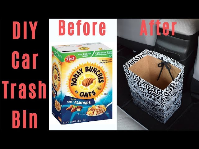 29 Simple Road Trip Hacks You Need To Know  Trash can for car, Car trash,  Cereal containers