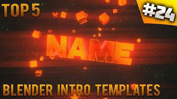 TOP 5 Blender intro templates #24 (Free download)