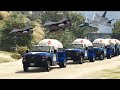 Irani Fighter Jets Helicopters Attack On Israeli Military Weapons Supply Convoy GTA5